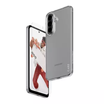PanzerGlass CARE Pack 2 em 1 para Samsung Galaxy A57 (CR37016), película de proteção de ecrã e capa