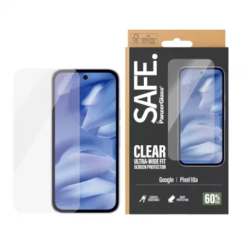 Proteção de ecrã PanzerGlass SAFE. by ® para Google Pixel 10a 5G | Ultra-Wide Fit