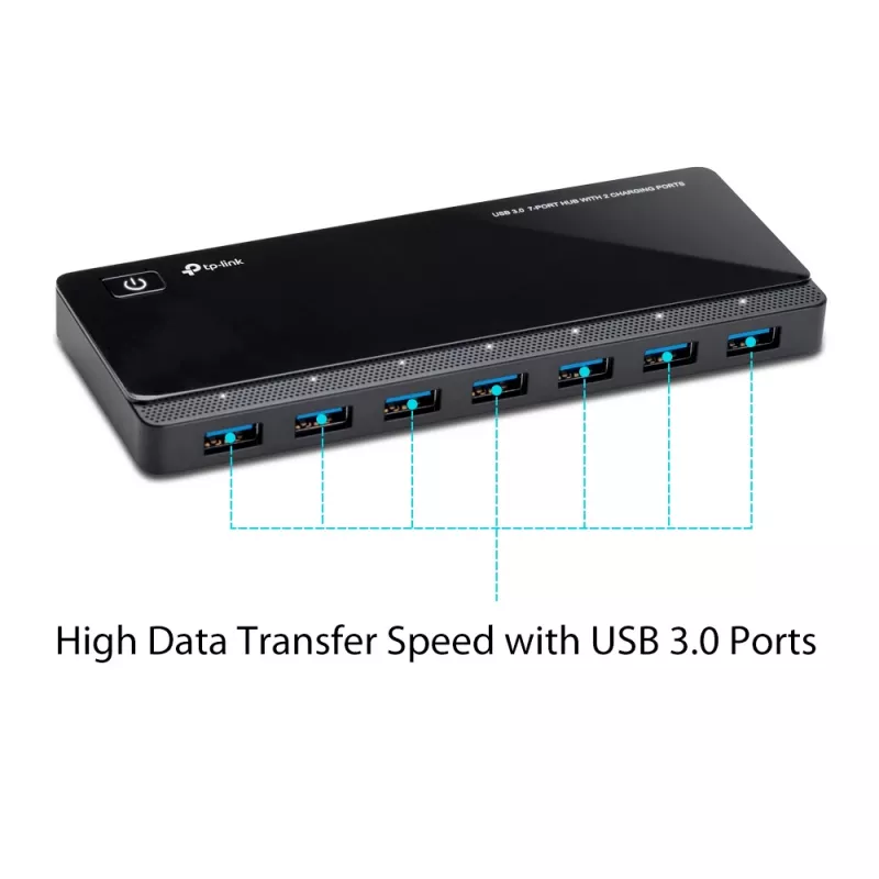 TP-Link UH720 USB 3.2 Gen 1 (3.1 Gen 1) Micro-B 5000 Mbit/s preto