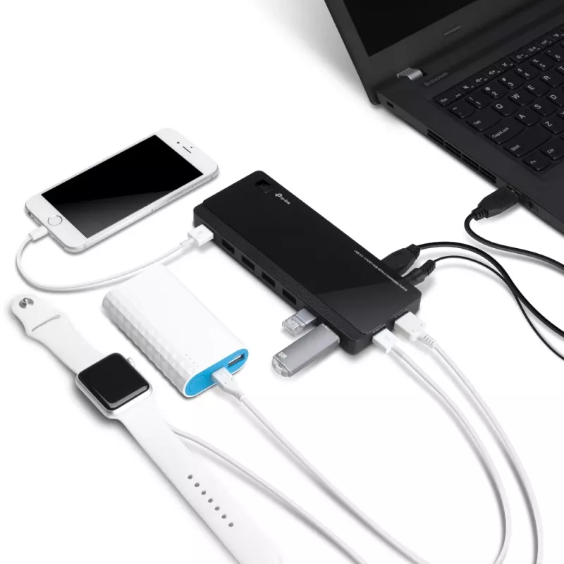 TP-Link UH720 USB 3.2 Gen 1 (3.1 Gen 1) Micro-B 5000 Mbit/s preto