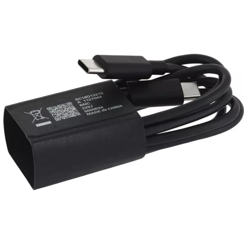 Carregador de dispositivo móvel Motorola SJMC1252 universal preto AC interior USB Type-C 1m