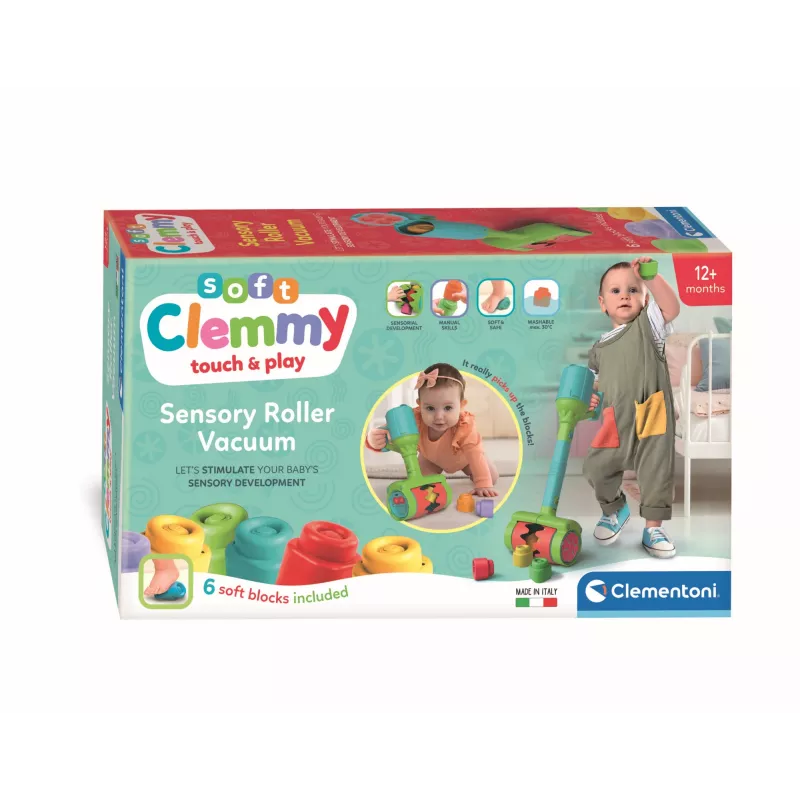 Aspirador macio Clementoni Clemmy, conjunto de construção, 1 ano(s), 6 unid., 110 g
