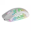 Mars Gaming MMW3W, rato gaming sem fios, RGB Flow, ultraleve 79 g, 3200 DPI, branco
