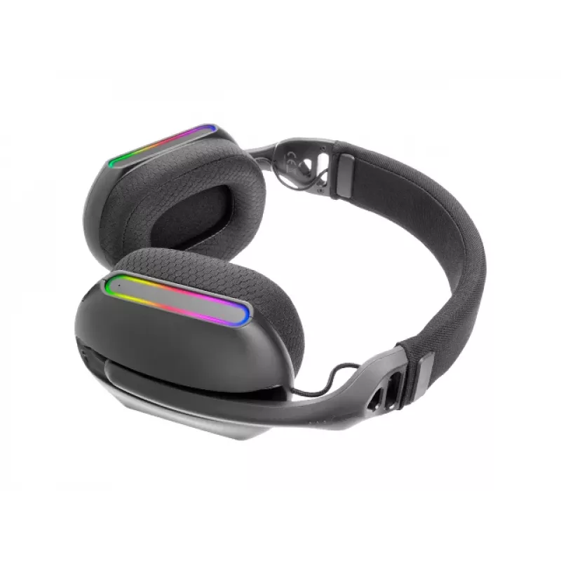 Headset Mars Gaming MHW-PRO com fios e sem fios arco de cabeça USB Type-C Bluetooth preto