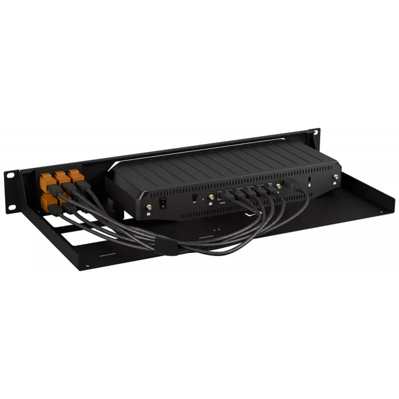 Rackmount.IT suporte de rack para Cradlepoint E400 RM-CR-T5, suporte de montagem metálico para dispositivo de rede