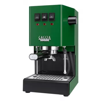 Máquina de espresso Gaggia Classic E24 — manual, depósito de água de 2,1 L, 1200 W, verde, capacidade para 2 chávenas