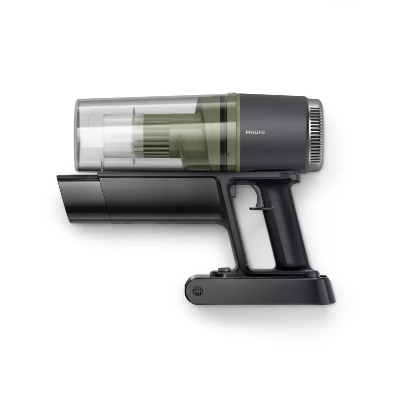 Aspirador vertical Philips XC3033/01 — 25,2V iões de lítio, sem saco ciclónico, 1,5 kg, aspirador de mão removível, verde/preto