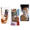 Capa de silicone Standing Grip para Samsung Galaxy S24 Ultra – azul-claro, compatível com 6,8 polegadas