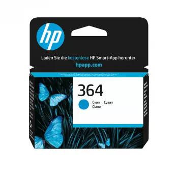 HP 364 ciano tinteiro original, ciano, 1 unid., 300 páginas
