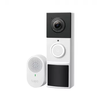TP-Link Tapo campainha com câmara de vídeo 1 × D210, 1 × D100C, H.264, 3 MP, 2304 x 1296 píxeis, 1296p, CMOS, 25,4 / 3 mm (1 / 3 polegadas)