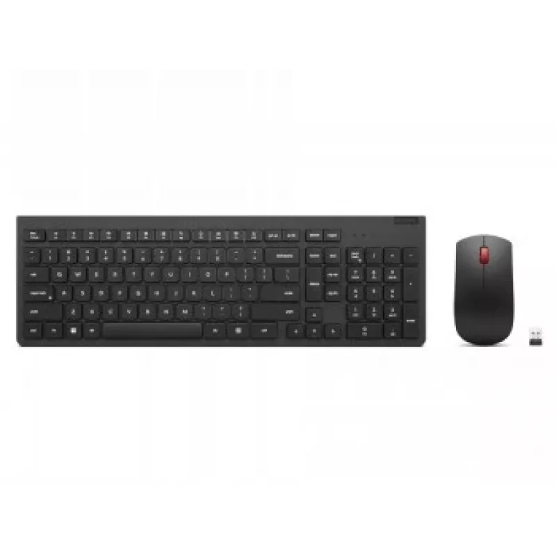 Teclado e rato sem fios Lenovo 4X31N50746 QWERTY inglês dos EUA preto