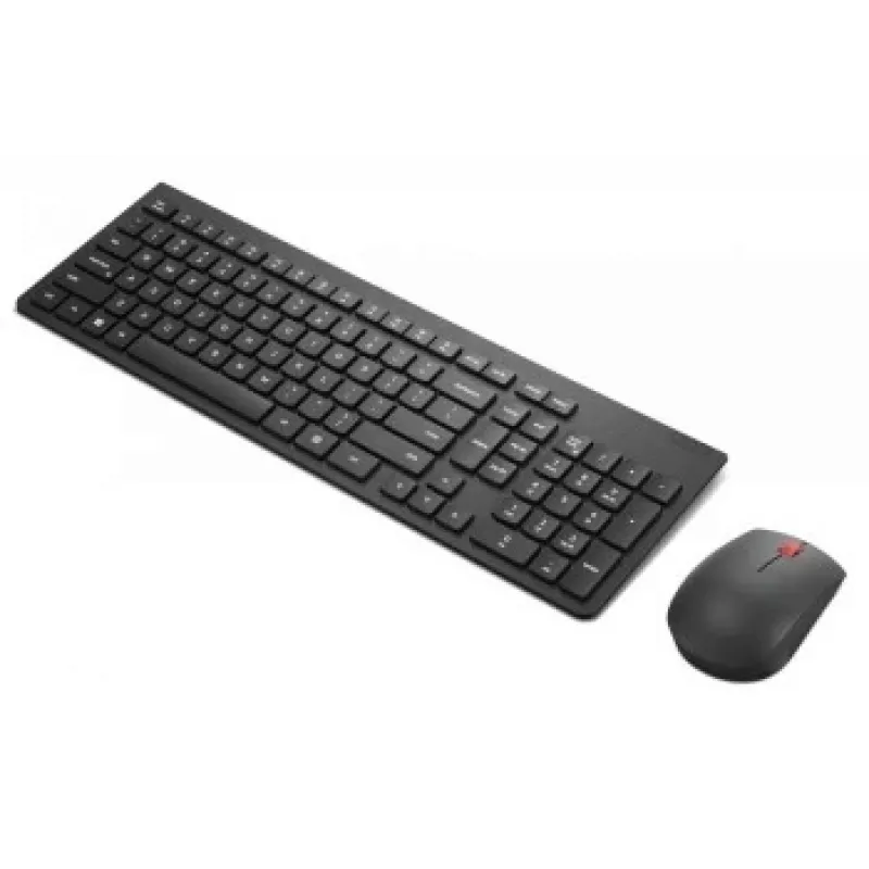 Teclado e rato sem fios Lenovo 4X31N50746 QWERTY inglês dos EUA preto