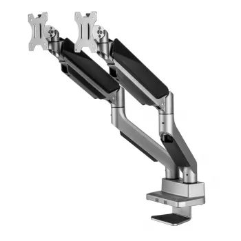 Suporte de secretária universal Ergo Office para dois monitores, braço a gás 17-35 15kg, VESA 75x75 / 100x100, ER-446