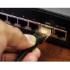 Cabo de rede Extralink par entrançado CAT6 FTP exterior 305m preto