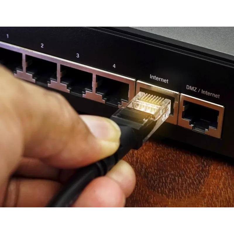 Cabo de rede Extralink par entrançado CAT6 FTP exterior 305m preto