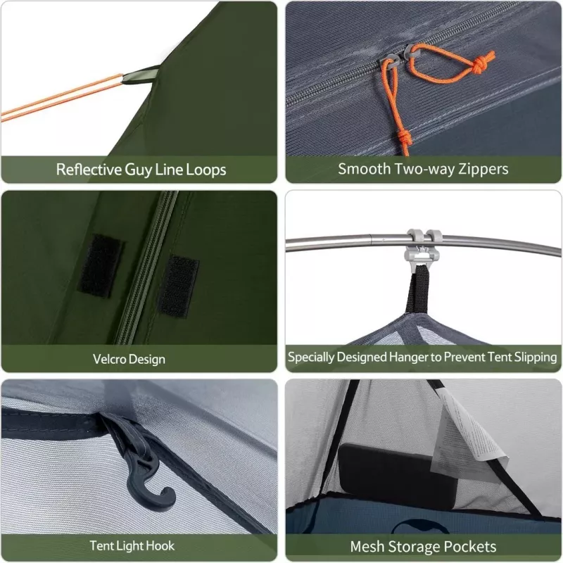 Tenda de ciclismo ultraleve 1 nh18a095-d-forest verde NATUREHIKE