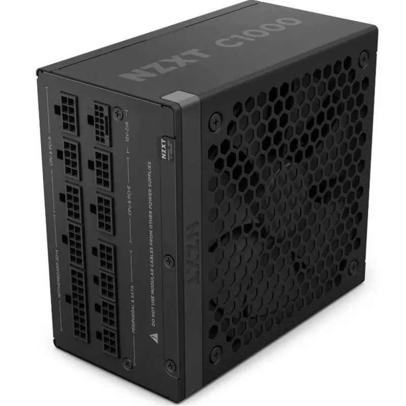 Fonte de alimentação | NZXT | PA-0G2BB-EU | 1000 Watt | Eficiência 80 PLUS GOLD | MTBF 100000 horas | PA-0G2BB-EU