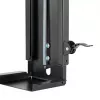 Suporte para computador sob a secretária MACLEAN MC-885, ajustável, regulação manual de altura, para até 10 kg, preto