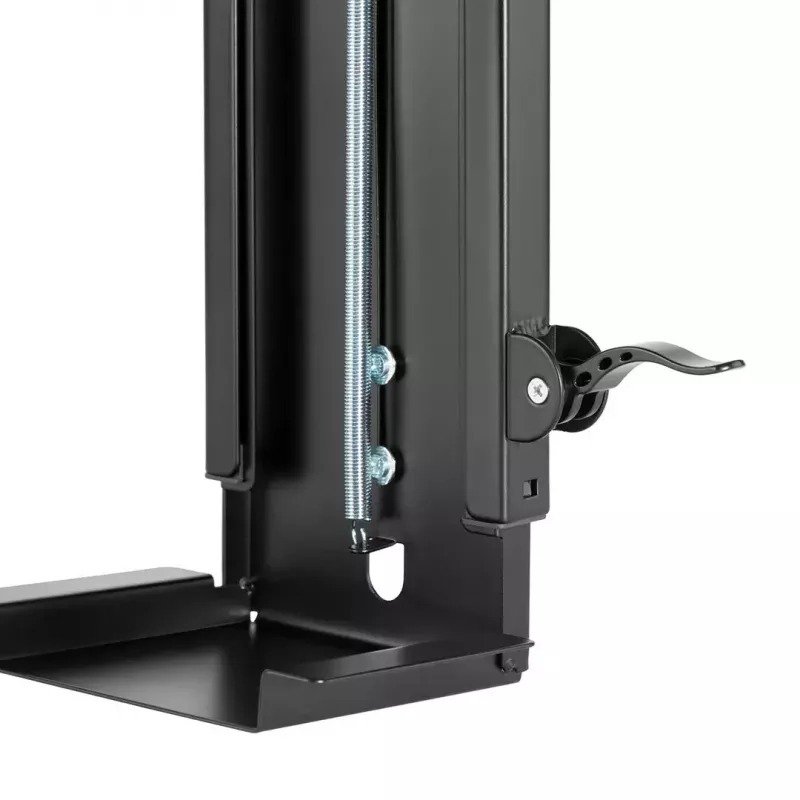 Suporte para computador sob a secretária MACLEAN MC-885, ajustável, regulação manual de altura, para até 10 kg, preto