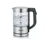 Chaleira elétrica SEVERIN WK3458, 0,5 L, 1100 W, Vidro e aço inoxidável, 5 definições de temperatura, sem fios