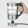 Chaleira elétrica SEVERIN WK3458, 0,5 L, 1100 W, Vidro e aço inoxidável, 5 definições de temperatura, sem fios
