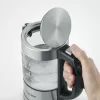 Chaleira elétrica SEVERIN WK3458, 0,5 L, 1100 W, Vidro e aço inoxidável, 5 definições de temperatura, sem fios
