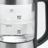 Chaleira elétrica SEVERIN WK3458, 0,5 L, 1100 W, Vidro e aço inoxidável, 5 definições de temperatura, sem fios