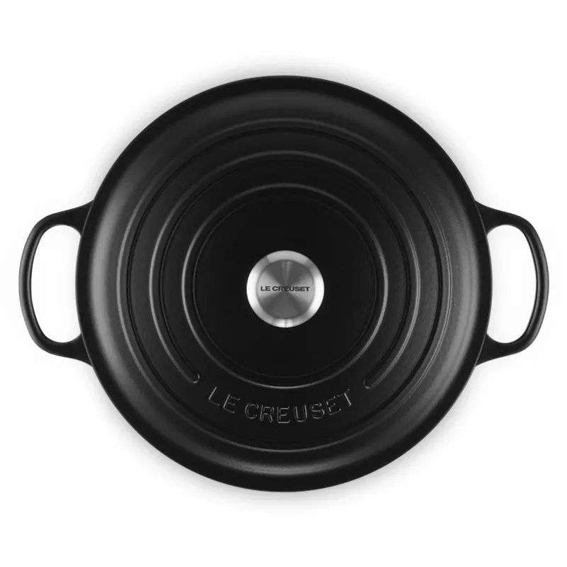 Le Creuset Signature Panela redonda 8,1 l Preto 30 cm