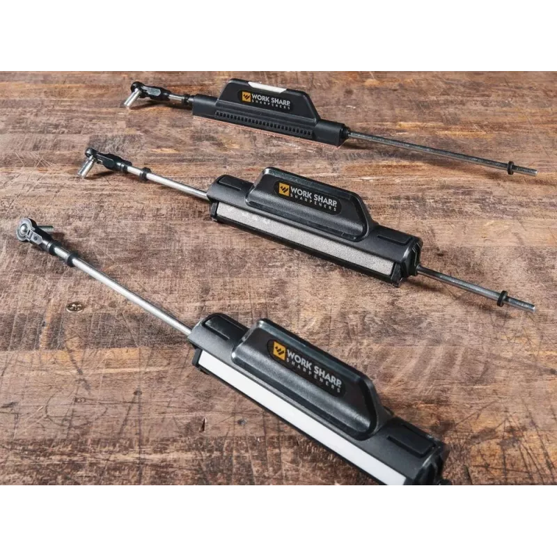 Afia-facas de puxar Work Sharp Precision Adjust Elite 09DX066 — ângulo ajustável, pedras de diamante, acabamento em pele, caixa de nylon