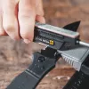 Afia-facas de puxar Work Sharp Precision Adjust Elite 09DX066 — ângulo ajustável, pedras de diamante, acabamento em pele, caixa de nylon