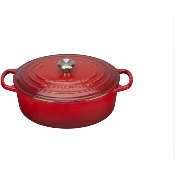 Le Creuset Signature Assadeira oval 27 cm vermelho cereja