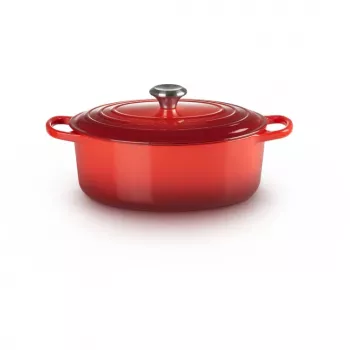 Le Creuset Signature Assadeira oval 29 cm vermelho cereja
