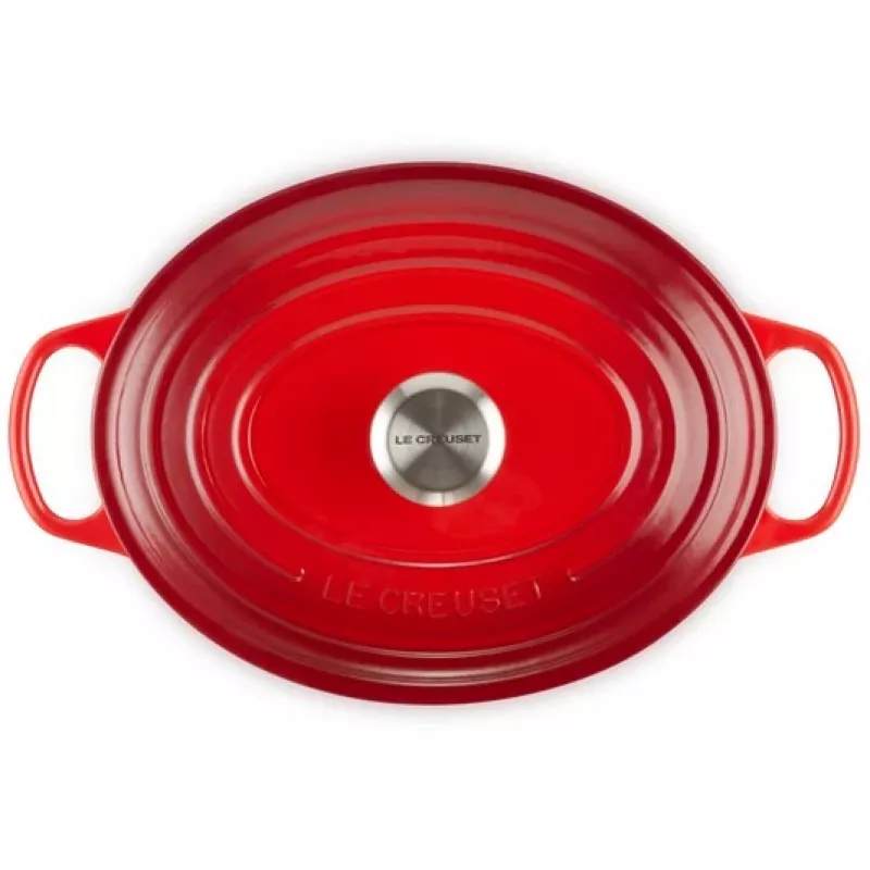 Le Creuset Signature Assadeira oval 29 cm vermelho cereja