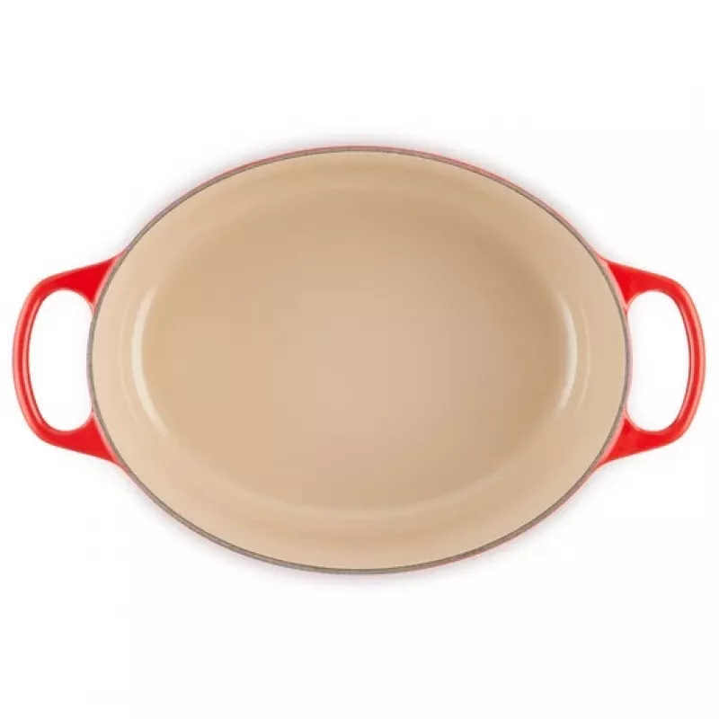 Le Creuset Signature Assadeira oval 29 cm vermelho cereja