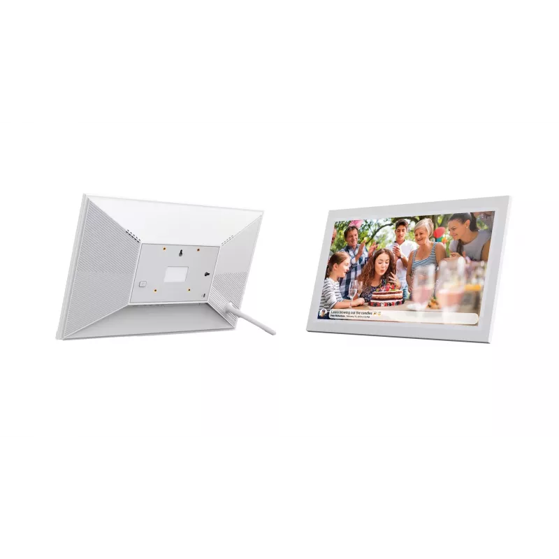 Moldura digital Wi-Fi Denver PFF-1503WMK2 15,6 polegadas, branco