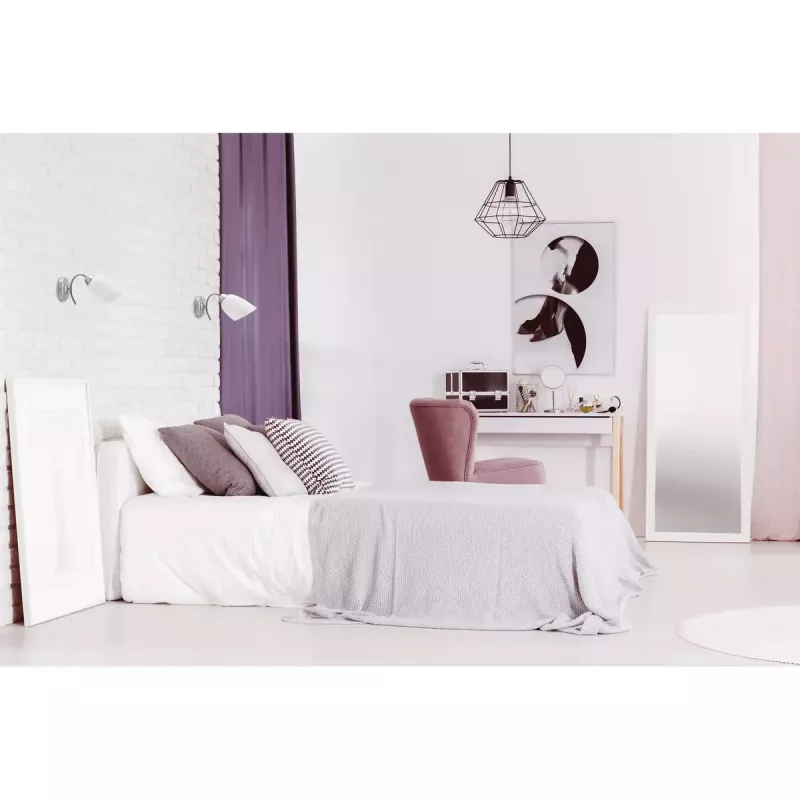 Candeeiro de parede ActiveJet NIKITA níquel E27 um foco, abajur redondo em metal, IP20, 220–240 V, máx. 60 W