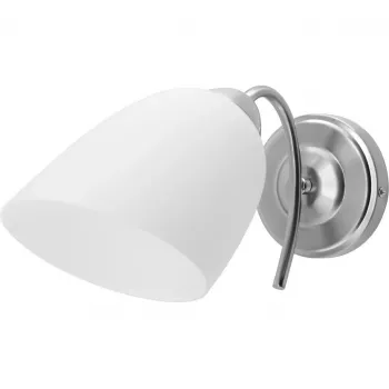 Candeeiro de parede ActiveJet NIKITA níquel E27 um foco, abajur redondo em metal, IP20, 220–240 V, máx. 60 W