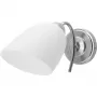Candeeiro de parede ActiveJet NIKITA níquel E27 um foco, abajur redondo em metal, IP20, 220–240 V, máx. 60 W
