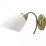 Candeeiro de parede ActiveJet NIKITA Patyna E27 casquilho único, corpo em metal, IP20, 220–240 V, 60 W, vidro branco