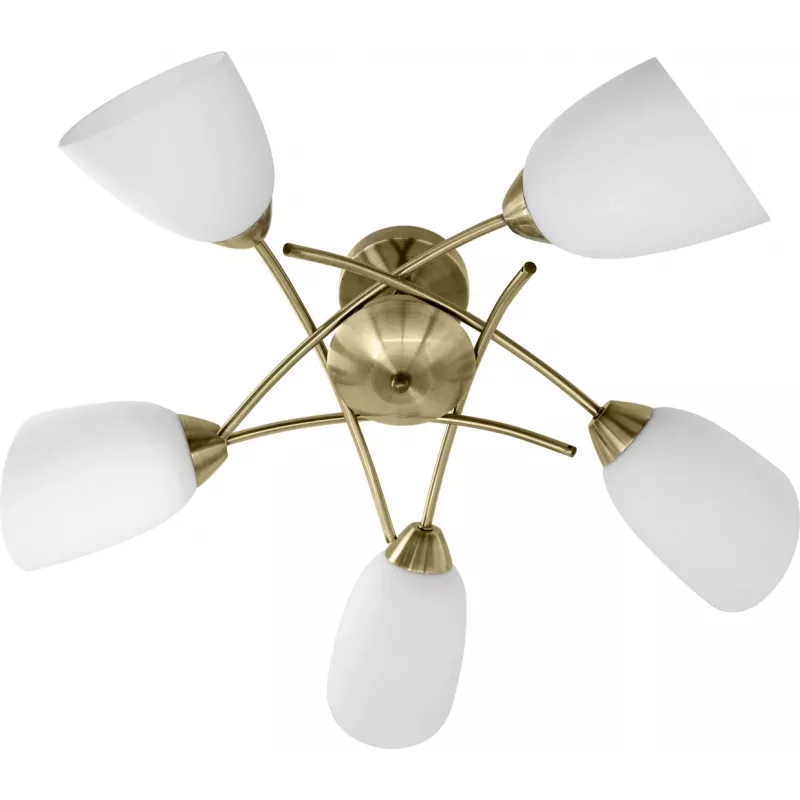 Lustre de teto clássico Activejet NIKITA Patina 5xE27 para sala de estar