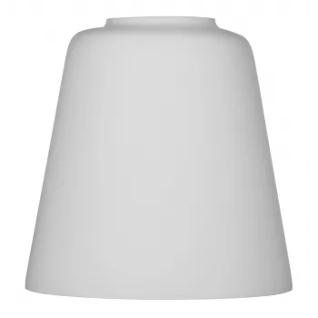 Abajur ActiveJet EMILY vidro, branco — diâmetro 12 cm, encaixe 40 mm, altura 120 mm