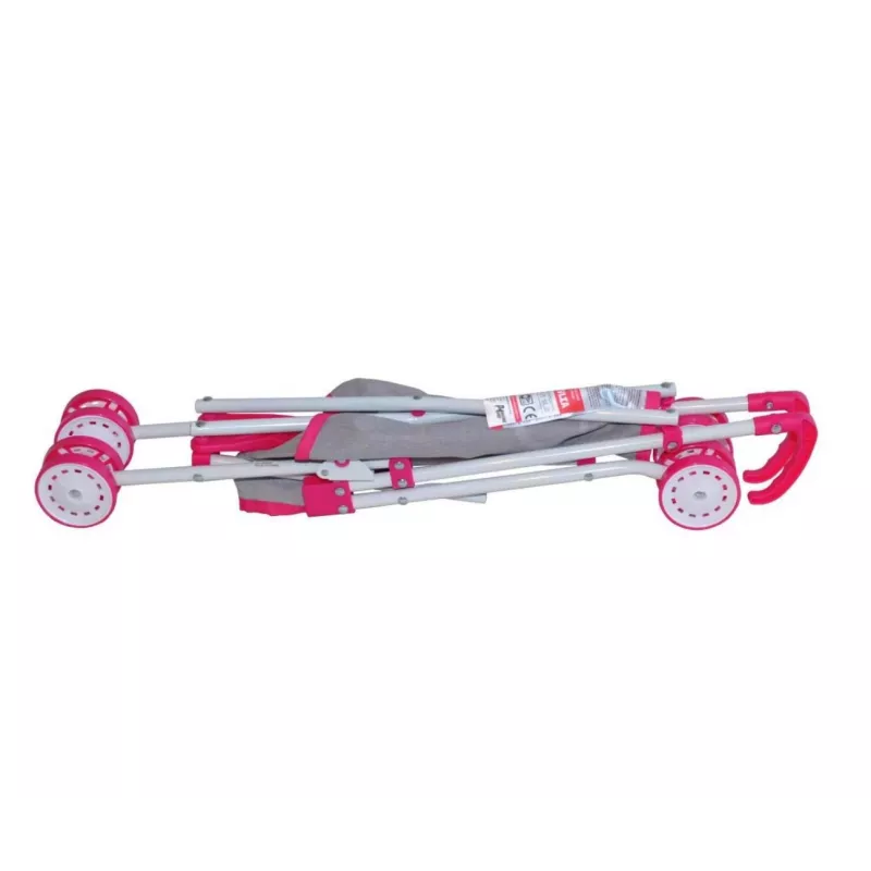 Carrinho de bonecas milly mally Julia Prestige Pink — carrinho de bonecas leve e compacto, modelo 2722