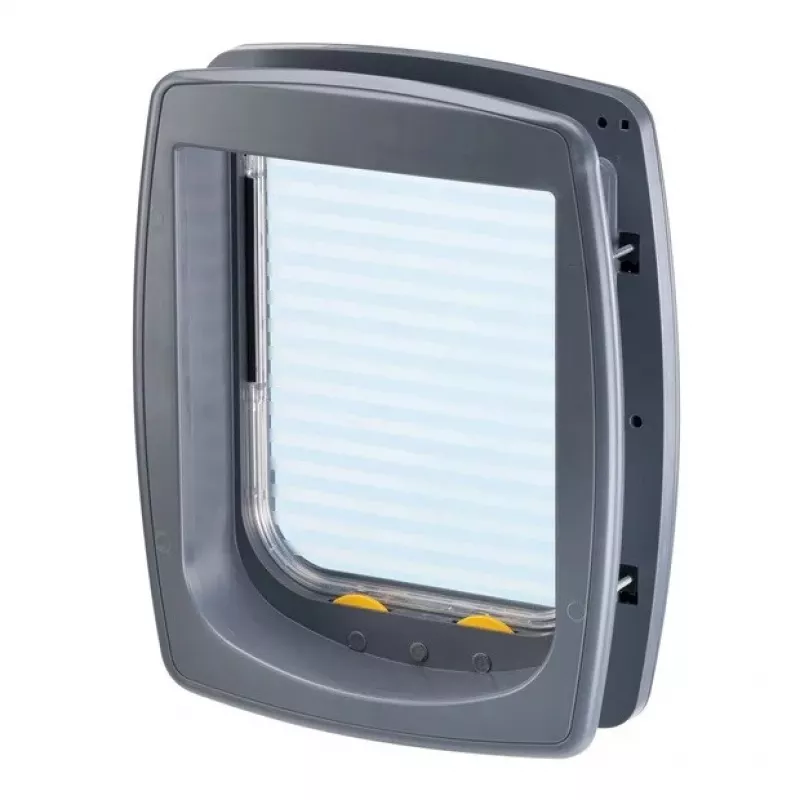 FERPLAST Swing 11 cinzento – porta para cães e gatos – 31 x 9,6 x 38,4 cm