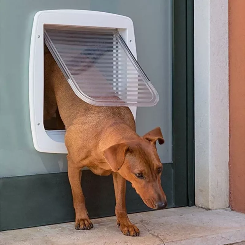 FERPLAST Swing 11 cinzento – porta para cães e gatos – 31 x 9,6 x 38,4 cm