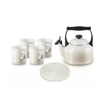 Chaleira tradicional para fogão Le Creuset, 2,1 l, Meringue (40102027160000)