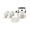Le Creuset Traditional Chaleira para fogão, 2,1 l, Meringue (40102027160000)
