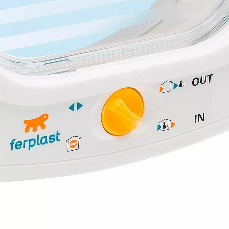 FERPLAST Swing 9 - porta para cães de porte médio e gatos grandes, branca
