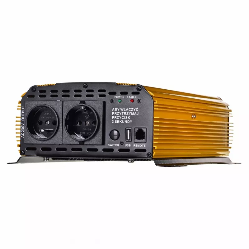 Volt Polska Sinus Plus 4000 12/230 V Inversor de onda sinusoidal pura, 2000 W contínuos / 4000 W de pico