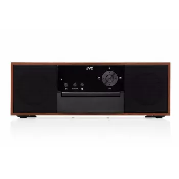 Mini-cadeia de música JVC RD-E761, 2x8 W RMS, Bluetooth 4.2, USB, CD, FM, caixa em madeira, preto