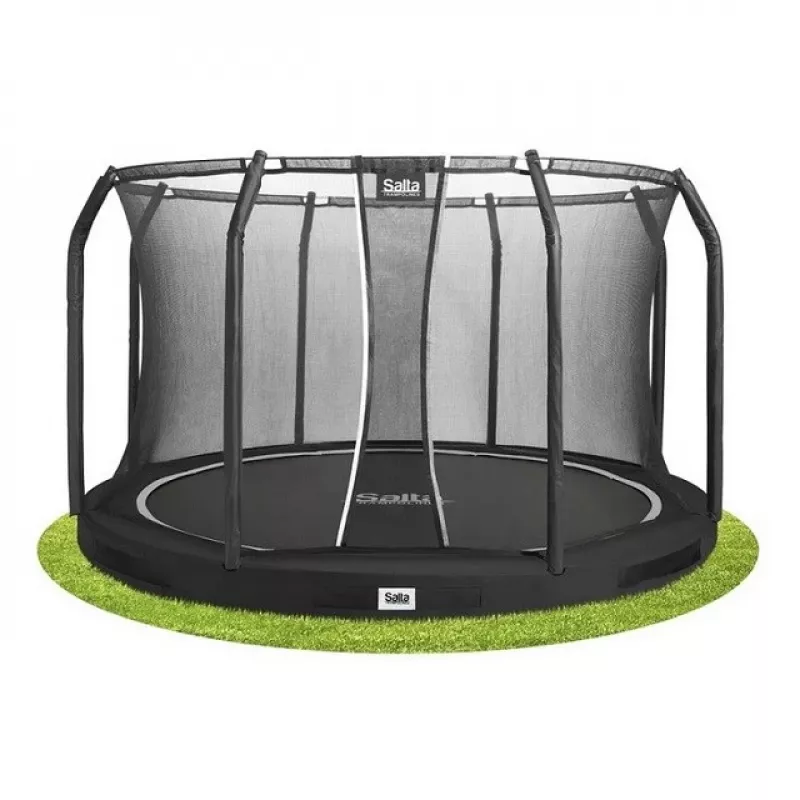 Trampolim Salta Premium Ground Combo 396cm preto da Salta, modelo 5854A